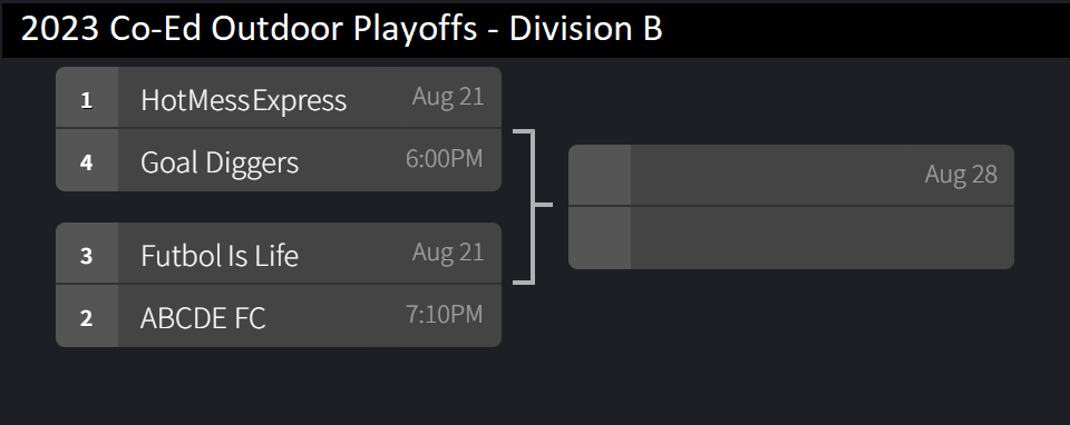 2023 Co-Ed Outdoor Playoffs - Division B (4)
